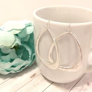 Chunky Framed Teardrop Earrings